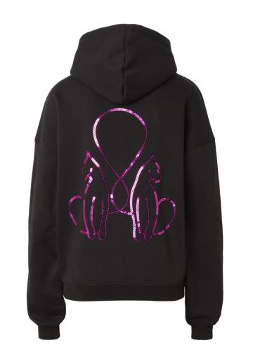 Пуловер с капюшоном