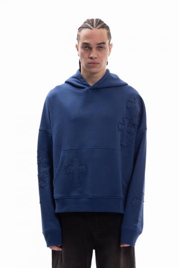 Пуловер с капюшоном