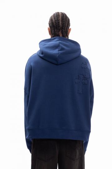 Пуловер с капюшоном