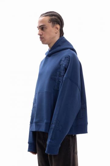 Пуловер с капюшоном