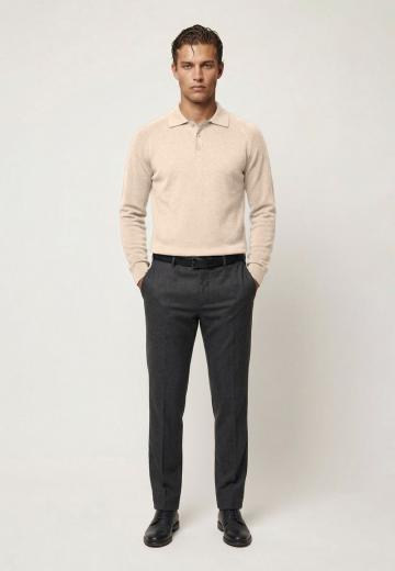 Поло с длинным рукавом