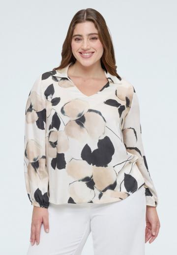 Атласная блузка