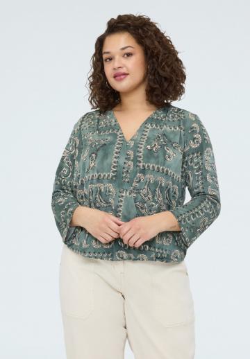 Джинсовая блузка