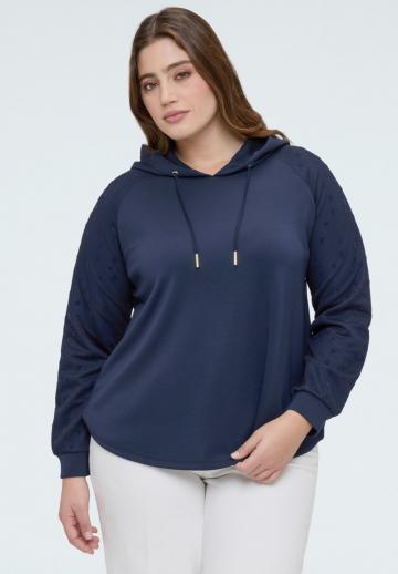 Пуловер с капюшоном