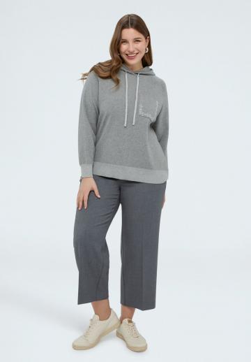 Пуловер с капюшоном