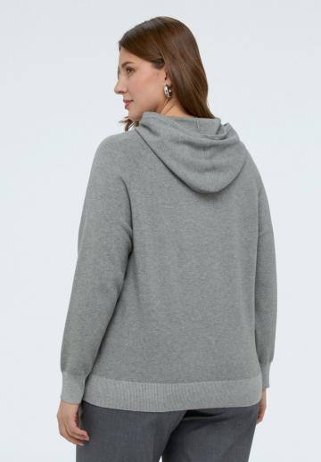 Пуловер с капюшоном