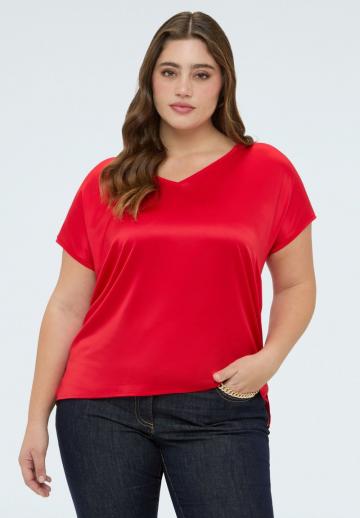 Атласная блузка