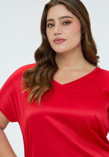 Атласная блузка