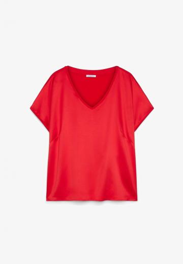 Атласная блузка