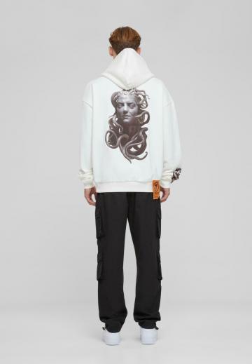 Пуловер с капюшоном