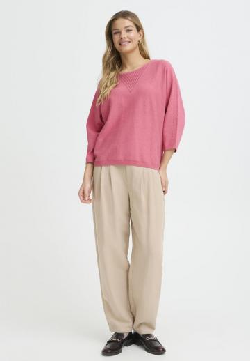 Пуловер с рукавом три четверти