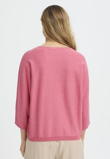 Пуловер с рукавом три четверти