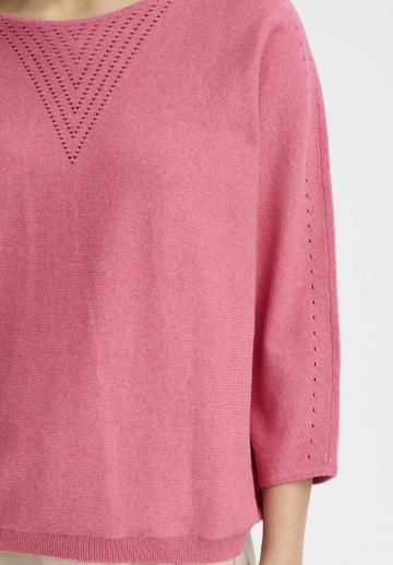 Пуловер с рукавом три четверти