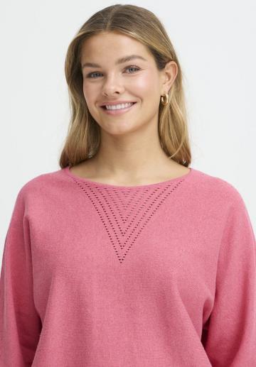 Пуловер с рукавом три четверти