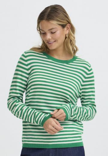 Пуловер в полоску