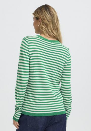 Пуловер в полоску