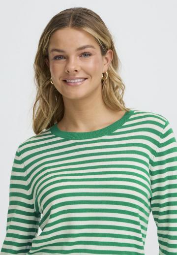 Пуловер в полоску