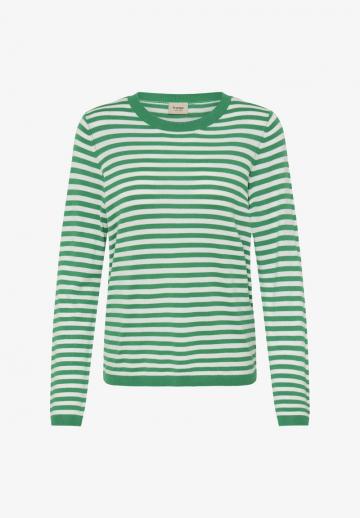 Пуловер в полоску