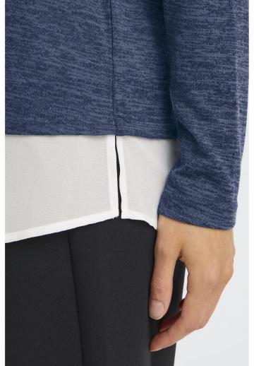 Пуловер с вырезом V