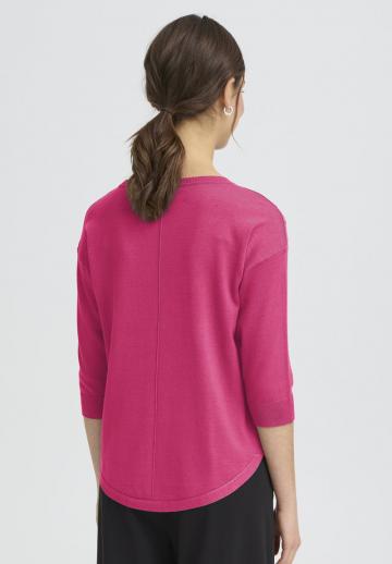 Пуловер с рукавом три четверти