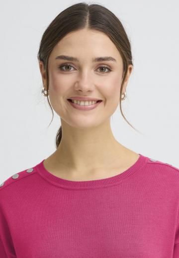 Пуловер с рукавом три четверти