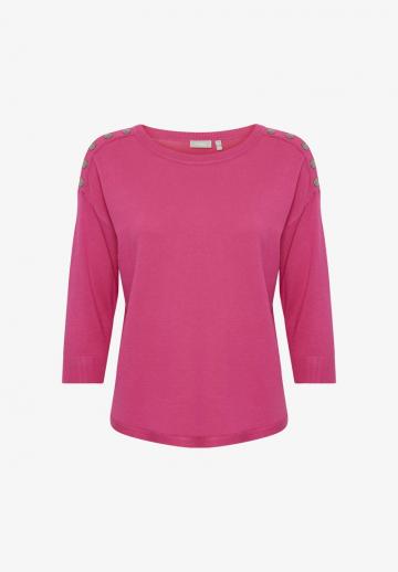 Пуловер с рукавом три четверти