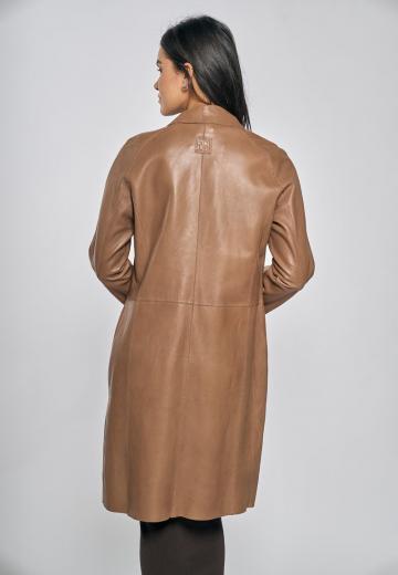 Кожаное пальто