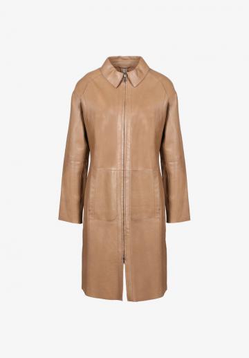 Кожаное пальто