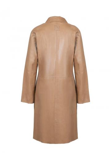 Кожаное пальто