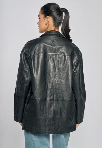 Кожаное пальто