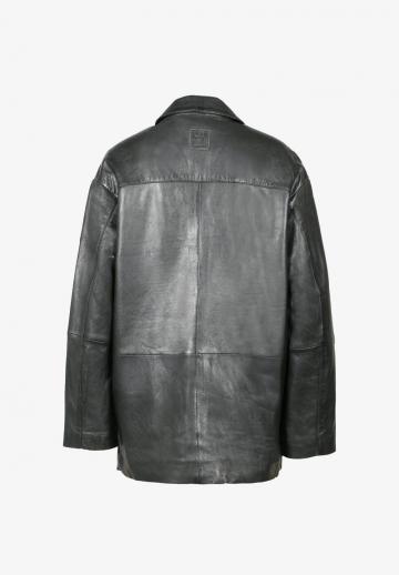 Кожаное пальто