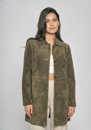 Кожаное пальто