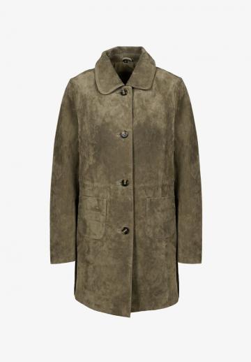 Кожаное пальто