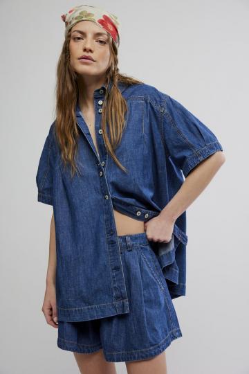 Джинсовая блузка