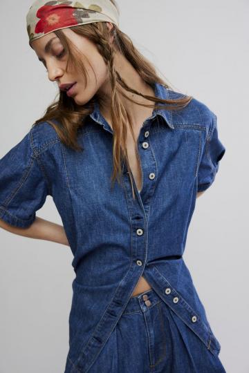 Джинсовая блузка