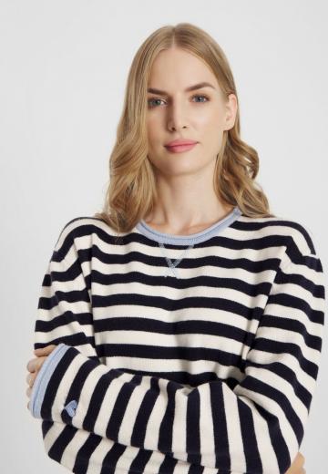 Пуловер в полоску