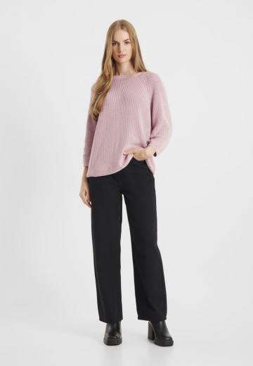 Пуловер с рукавом три четверти