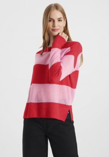 Пуловер в полоску