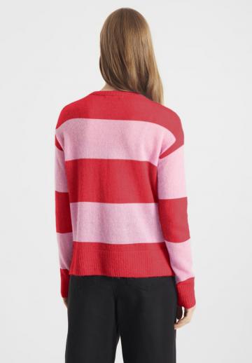 Пуловер в полоску