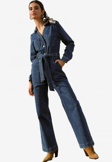Джинсовый комбинезон