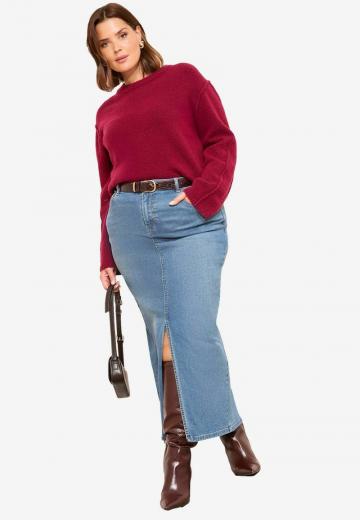 Юбка с накладными карманами