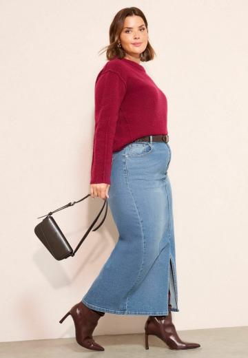 Юбка с накладными карманами