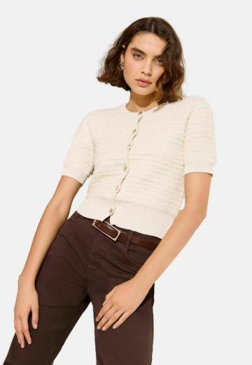 Жаккардовая вязаная кофта