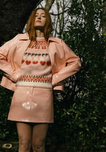 Кожаная юбка