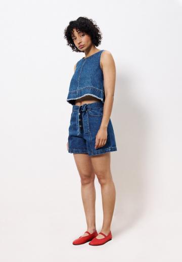 Джинсовый комбинезон