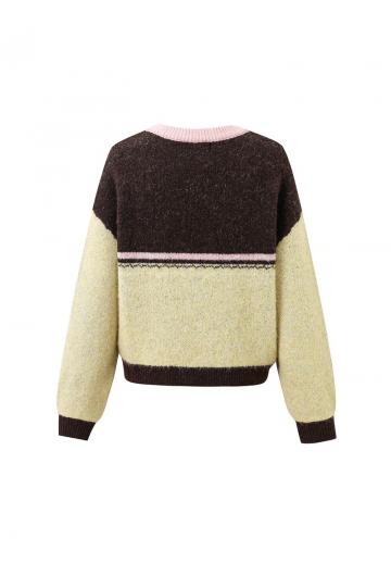 Жаккардовая вязаная кофта