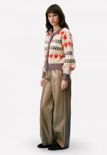 Жаккардовая вязаная кофта