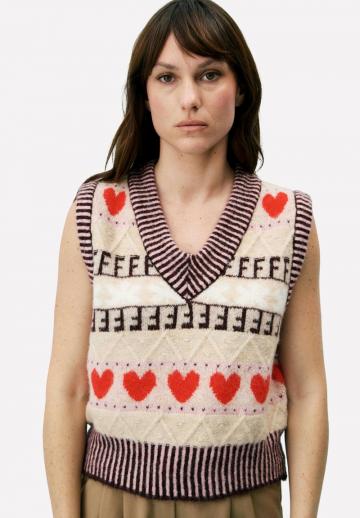 Пуловер без рукавов