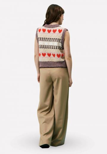 Пуловер без рукавов