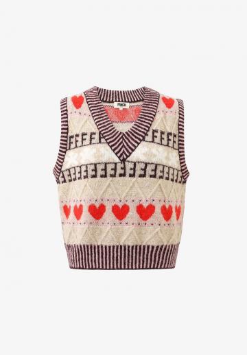 Пуловер без рукавов